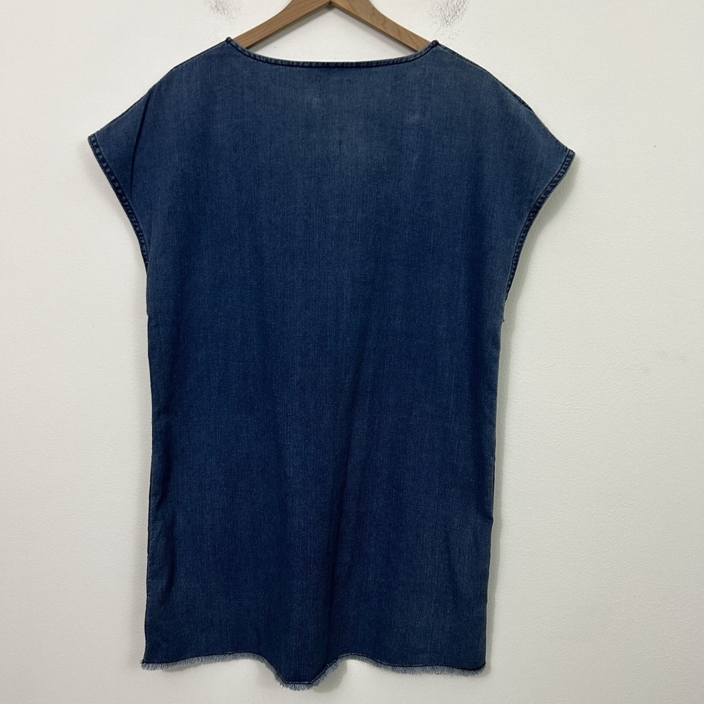Wilfred Blue Denim Mini Dress - Picture 2 of 14